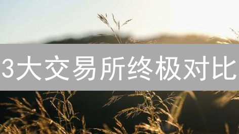 3大交易所终极对比：选币安，欧易还是Bitget？